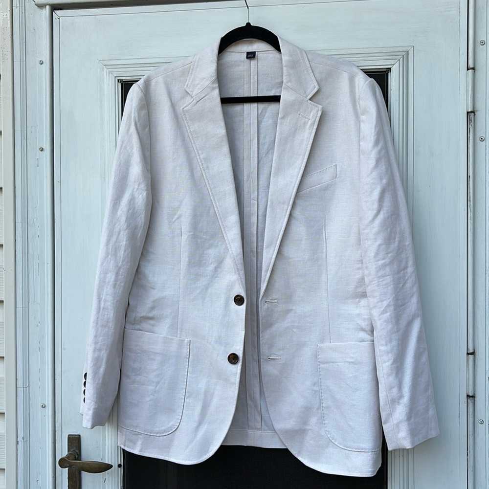 J CREW MEN’S THOMPSON WHITE/IVORY JACKET-38
